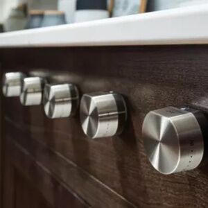 NEW Wolf Stainless Steel Knobs Factory SET OF 5 #826986 for Sub Zero Gas Cooktop